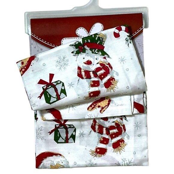 Holiday Shower Curtin Fabric Santa Snowman Christmas Bath Decor 70 x 72 Inch - Picture 8 of 16